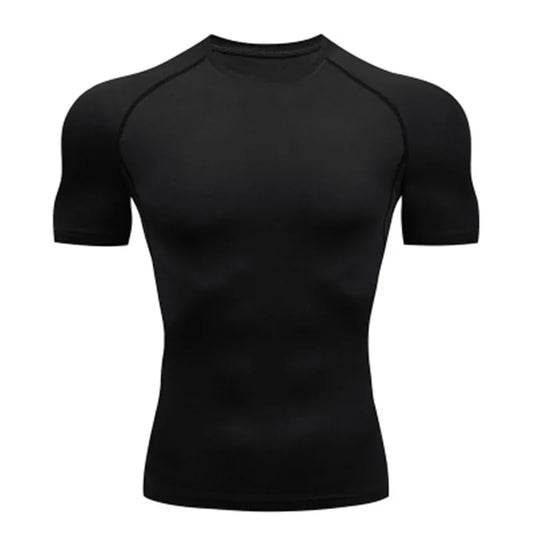 Men'S T Shirt Outdoor Training Fitness Gym Jogging Running Sweatshirt Bat/-Man Compression Shirts Tight Elastic Breathable